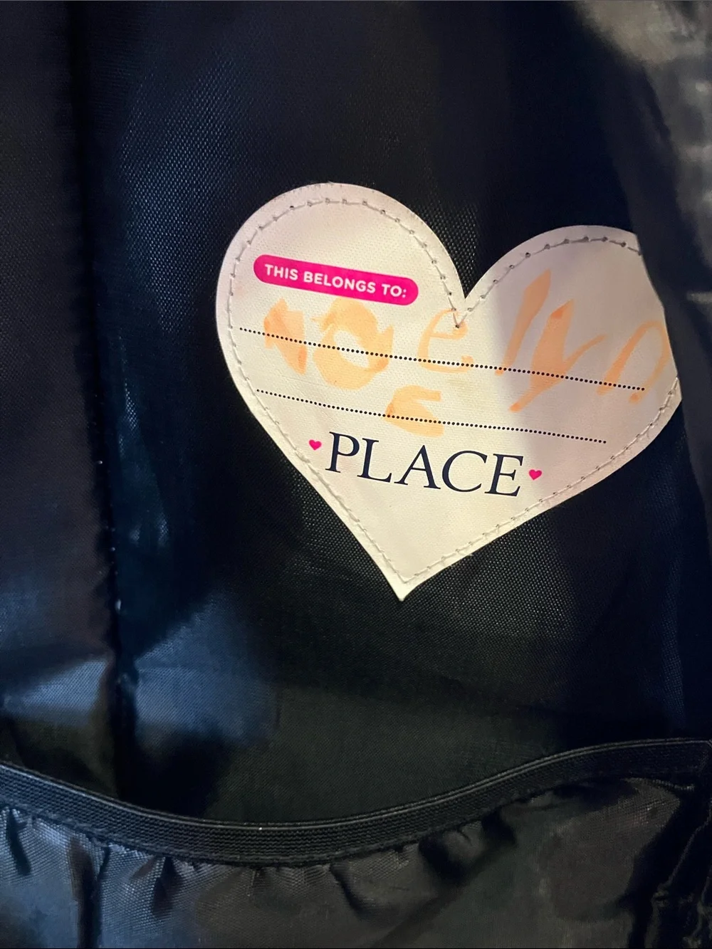 The Children's Place Full Size  Silver Flip Sequin Backpack with Rainbow Heart